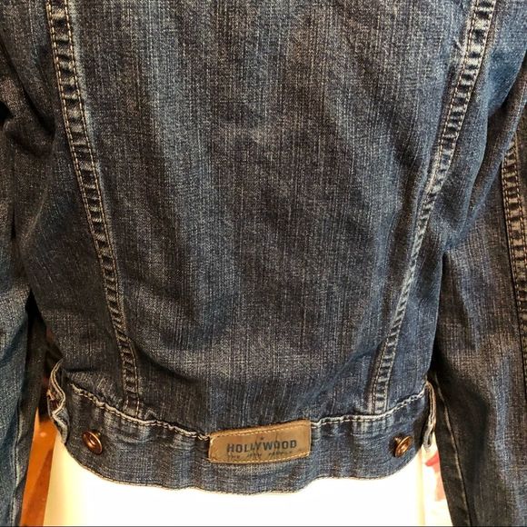 Hollywood short jean jacket size small - Picture 9 of 16
